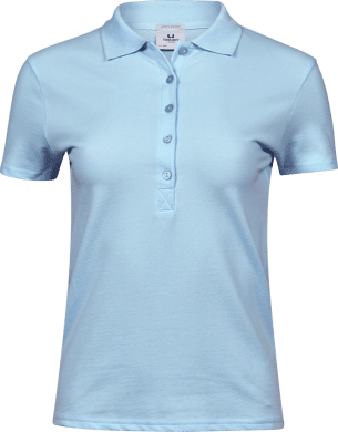 Women's Luxury Stretch Polo Light Blue