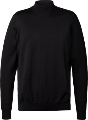 Milan mens turtle neck pullover, black
