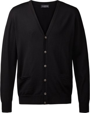 Milan mens cardigan v-neck, black