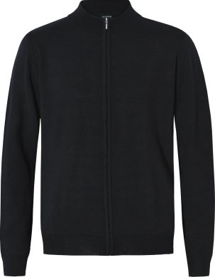 Copenhagen mens cardigan zip, black