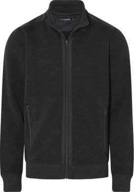 Kilkenny mens cardigan, dark charcoal melange