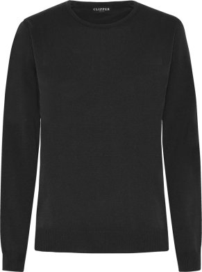 Stockholm womens pullover round neck, black
