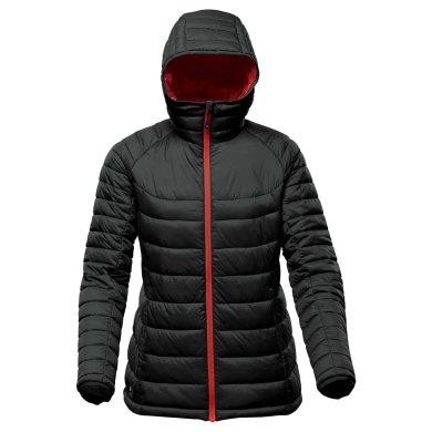 Women's Stavanger Thermal Jacket, black/red