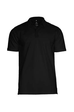 Tri-blend deluxe polo, black