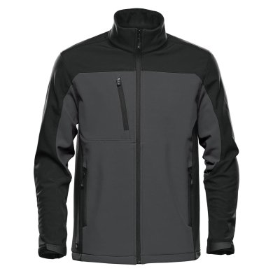 Men's Cascades Softshell, dolphin/black