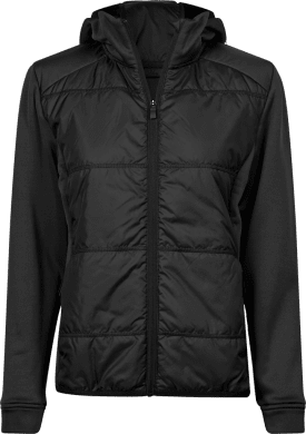 Women's Hybrid-Stretch Hooded Jacket Black