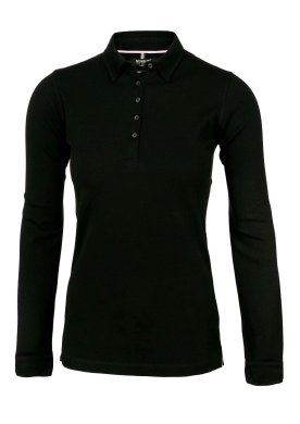 Woman Deluxe longsleeve polo, black