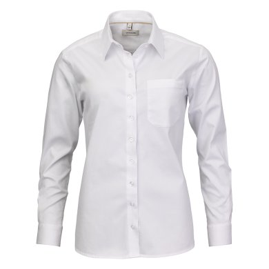 White female uniform stretch shirt, comfort fit