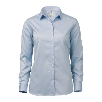 Light blue female super stretch shirt, comfort fit
