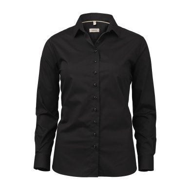 Black female super stretch shirt, comfort fit