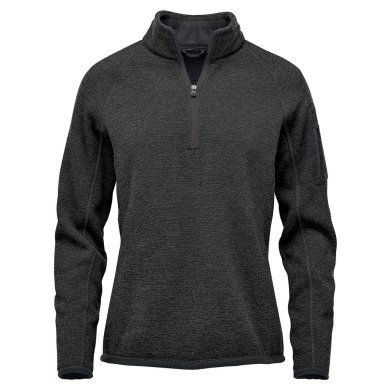 Women's Avalante 1/4 Zip Pullover, black heather