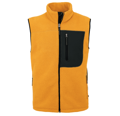 Pile Fleece Vest, orange/black