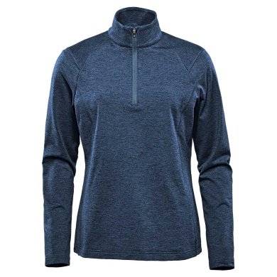 Women's Treeline Performance 1/4 Zip Pullover, navy heather