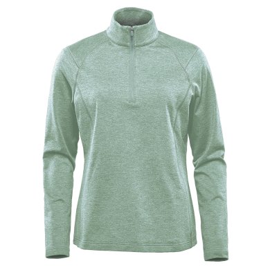 Women's Treeline Performance 1/4 Zip Pullover, ice blue heather