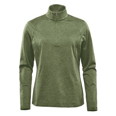 Women's Treeline Performance 1/4 Zip Pullover, sage green heather