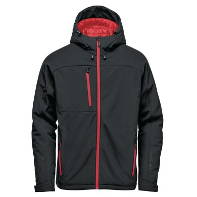 Men's Orbiter Insulated Softshell, black/red