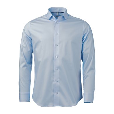 Light blue super stretch shirt, comfort fit
