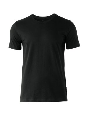 Soft round neck t-shirt, black