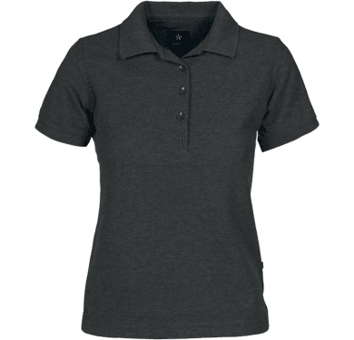 Womens Pique Shirt, anthracite grey