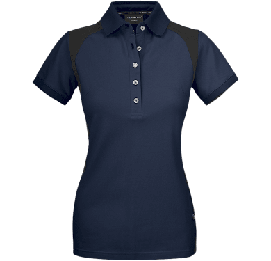 Womens Stretch Pique Shirt, navy/black