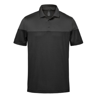 Men's Monterey Two-Tone S/S Polo, black/granite