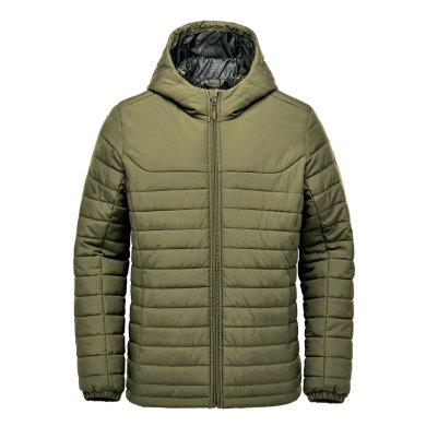 Men's Nautilus Quilted Hoody, sage green