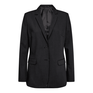 Traveller womens blazer long modern fit, charcoal