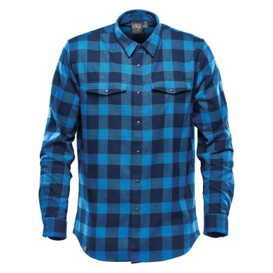 Men's Logan Snap Front Shirt, royal plaid