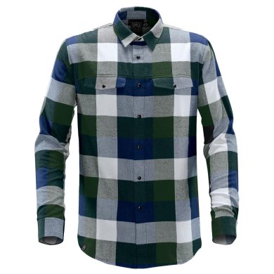 Men's Logan Snap Front Shirt, earth/navy