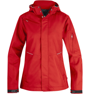 Womens Softshell Jacket 3-layer, red