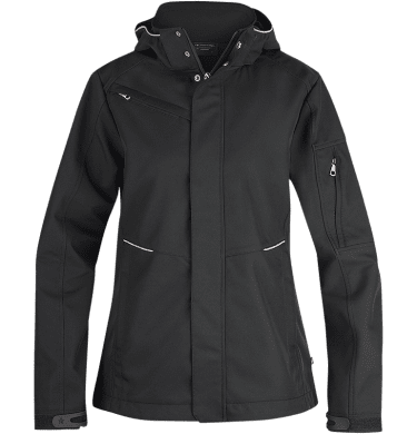 Womens Softshell Jacket 3-layer, black