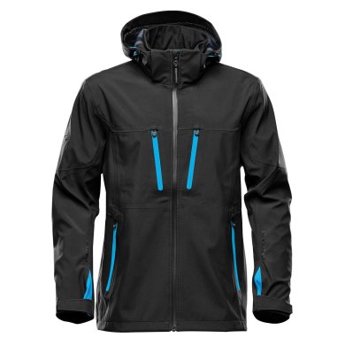 Men's Patrol Softshell, black/electric blue
