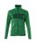 Dam stickad tröja med blixtlås, gräsgrön/grön