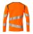 Långärmad t-shirt, orange/petrolium