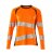 Dam långärmad t-shirt, orange/mörk marin