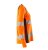 Dam långärmad t-shirt, orange/mörk marin