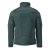 Fleecetröja med zip och foder | Skogsgrön