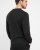 Milan mens pullover round-neck, charcoale melange