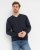 Milan mens pullover v-neck, dark navy