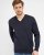 Milan mens pullover v-neck, dark navy