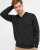Milan mens pullover v-neck, charcoale melange