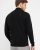 Milan mens pullover zip-neck, charcoale melange