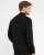 Milan mens pullover zip-neck, black