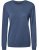 Copenhagen womens pullover o-neck, dusty blue melange
