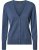 Copenhagen womens cardigan v-neck, dusty blue melange