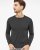 Copenhagen mens pullover round-neck slimfit, charcoale melange