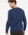 Berlin mens pullover v-neck, dark blue melange