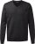 Berlin mens pullover v-neck, dark charcoal melange