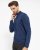 Berlin mens cardigan, dark blue melange
