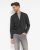 Berlin mens cardigan, dark charcoal melange